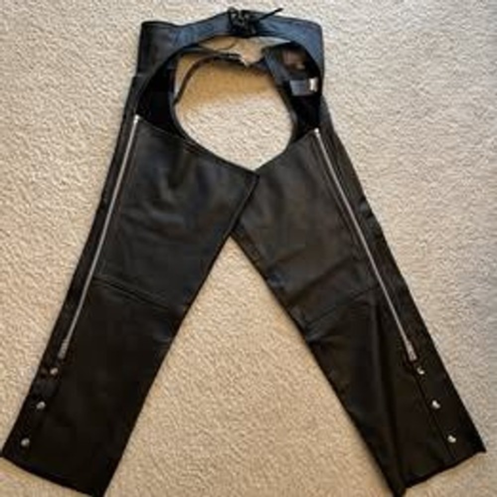Vintage Wilson's Leather Motorcycle Chaps Men L
